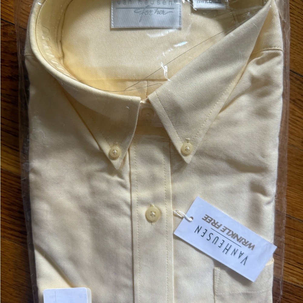 Van Heusen Yellow Button Down Shirt for all Occasions